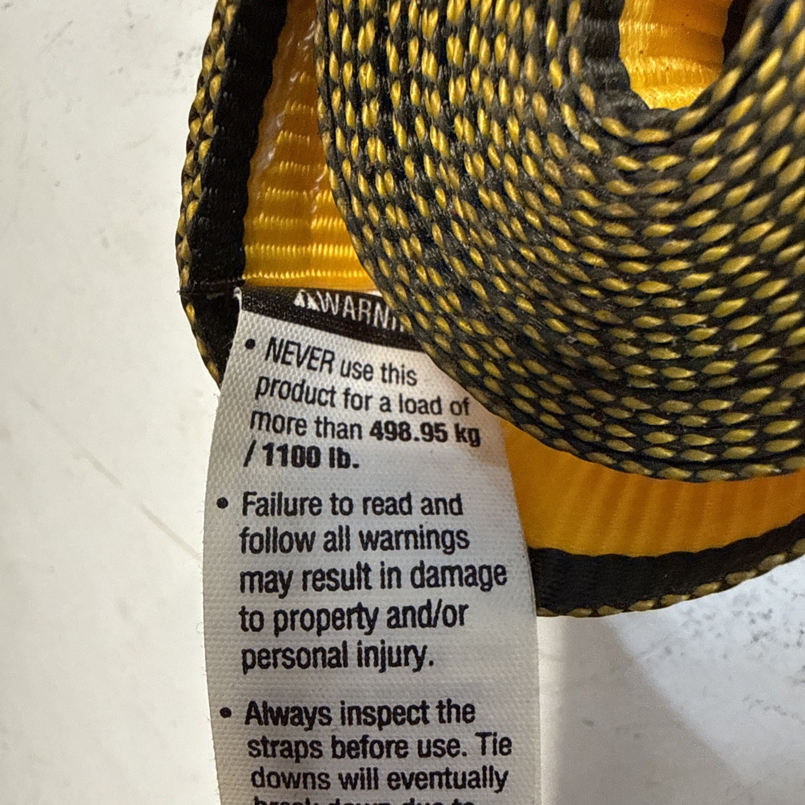 CAT Heavy Duty Nylon Ratcheting Ratchet Tie Down Straps 16' X 1 1/2" 1100 lbs. gallery