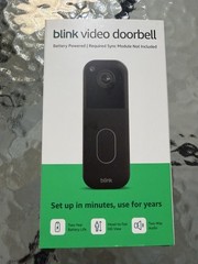 BLINK WIRELESS HOME SECURITY (BLACK) (2nd Gen/2025 MODEL) VIDEO DOORBELL *NEW*