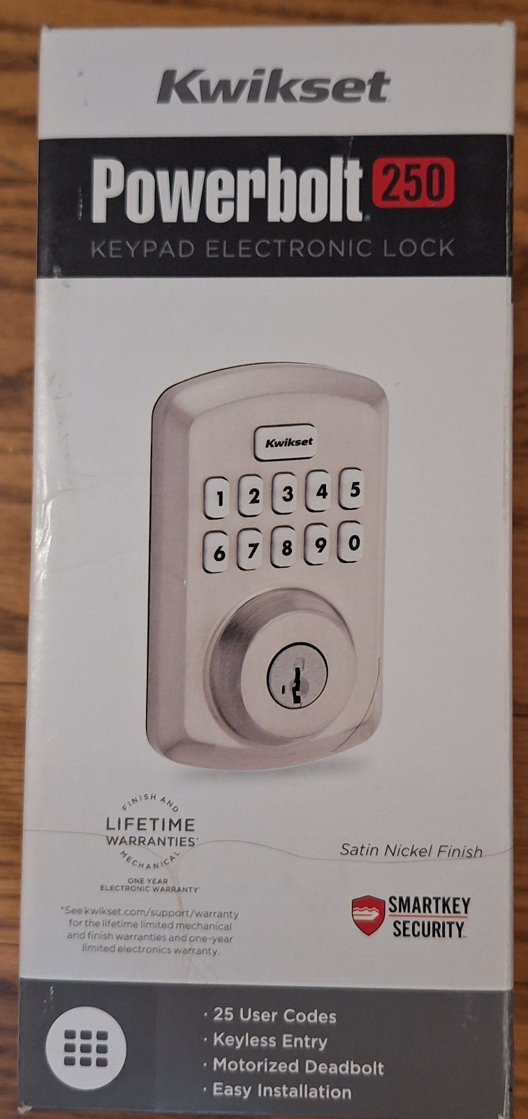 Kwikset Powerbolt 250 Keypad Deadbolt Electronic Satin Nickel 992500-002 gallery