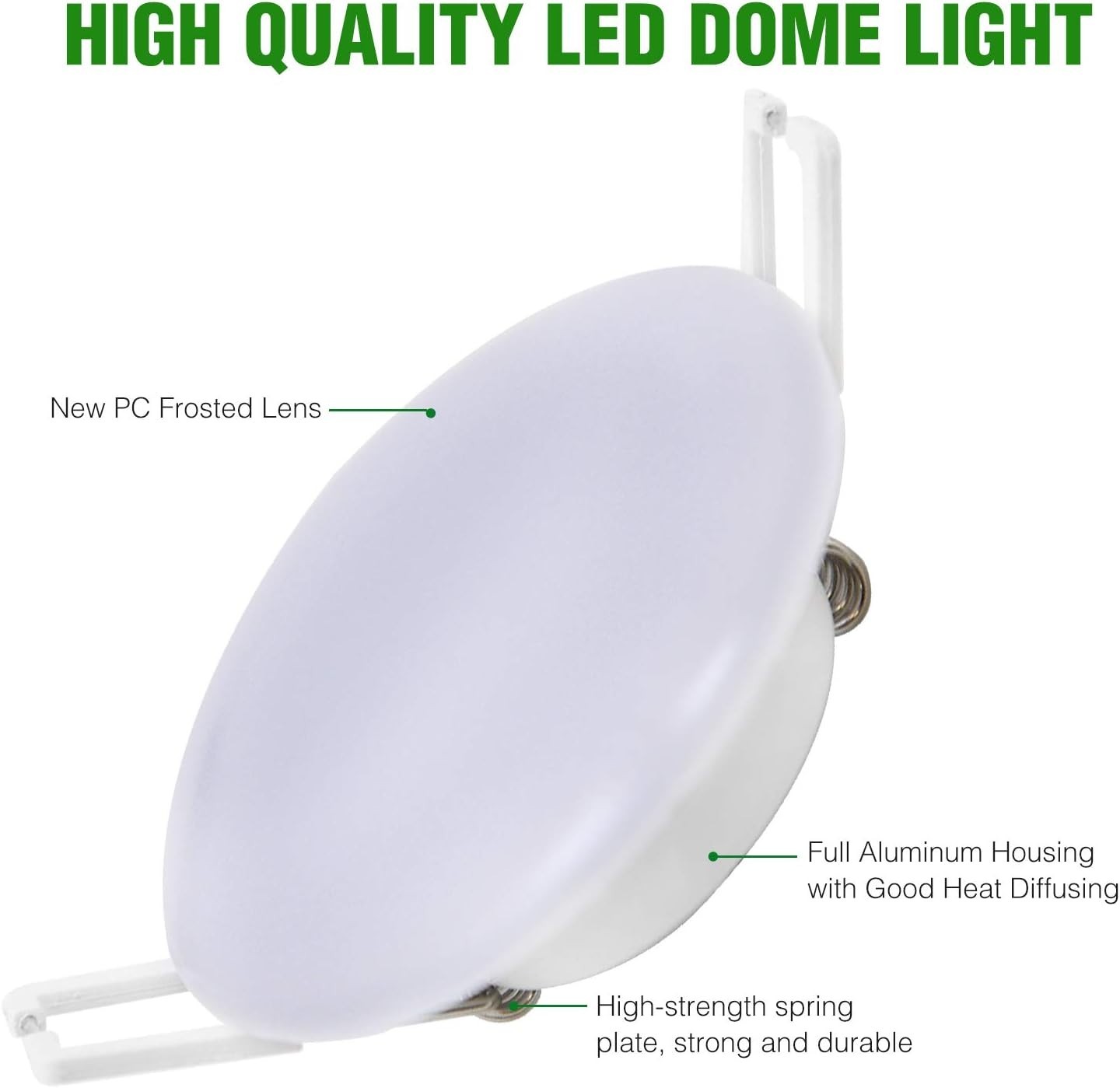4.5Inch LED RV Interior Light Recessed Mount - 6 Packs, 12V RV Puck Light, 4000K gallery