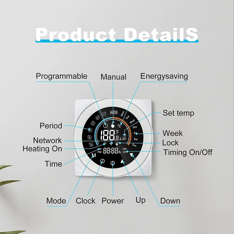 Smart Programmable Thermostat Compatible w Alexa Assistant HomeKit APP Remote.. gallery