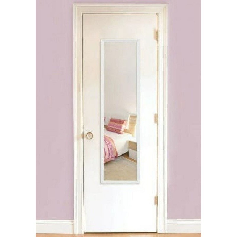 Full Length Rectangular White Mirror 49 Inch Slim Frame Home Decor Wall Hanging gallery