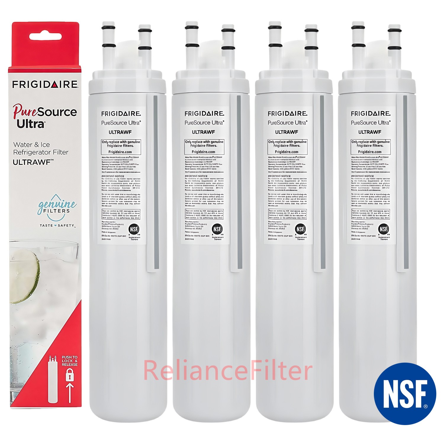 4 Pack ULTRAWF Frigidaire Ultra PureSource Refrigerator Water Filter US Stock gallery