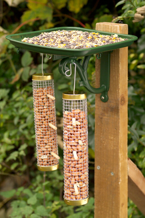 Urban Garden Wild Bird Tray Table Feeder, Green gallery