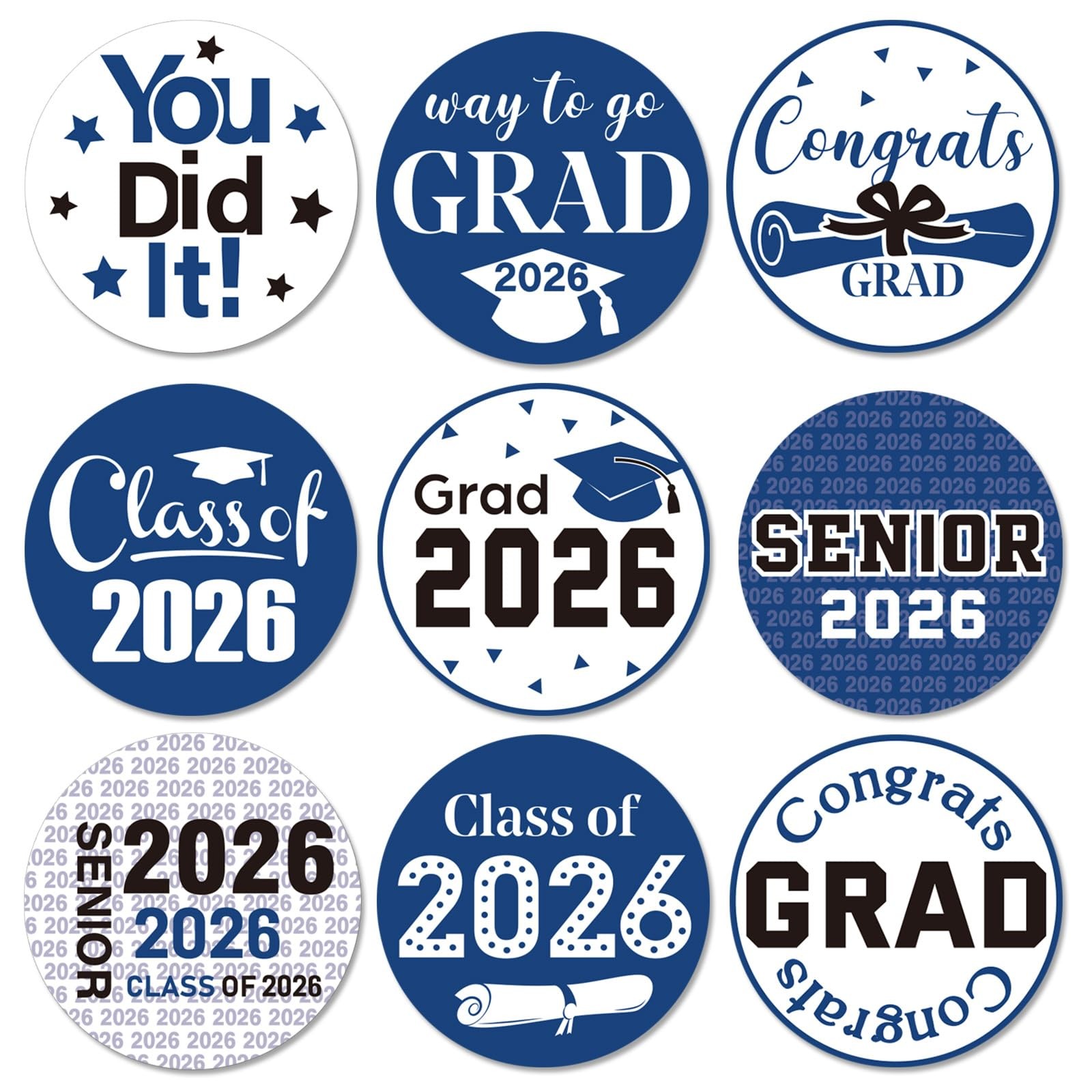 504 Pieces 2026 Graduation Stickers Congrats Grad Senior Class of 2026 Party ... gallery