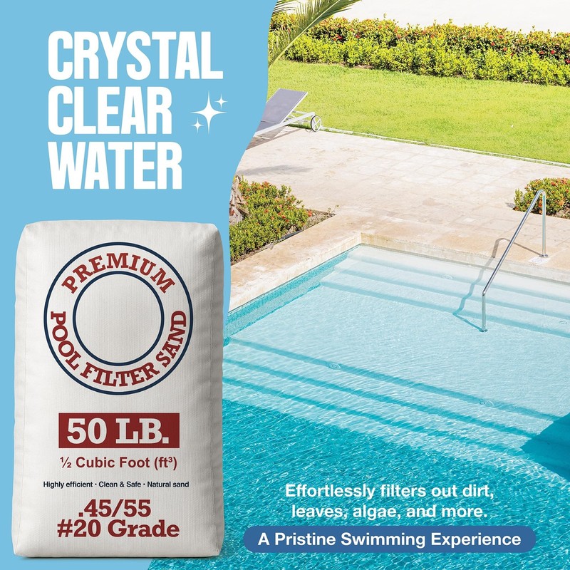 Play22 20 Grade Pool Filter Sand - Pool Sand, 50 Pound Bag Silica Sand for Po... gallery