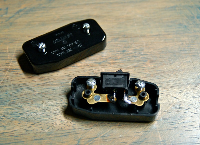 Inline Cord Switch - Leviton Rocker Style Feed Thru Switch, Lamp Wire Fans Light gallery