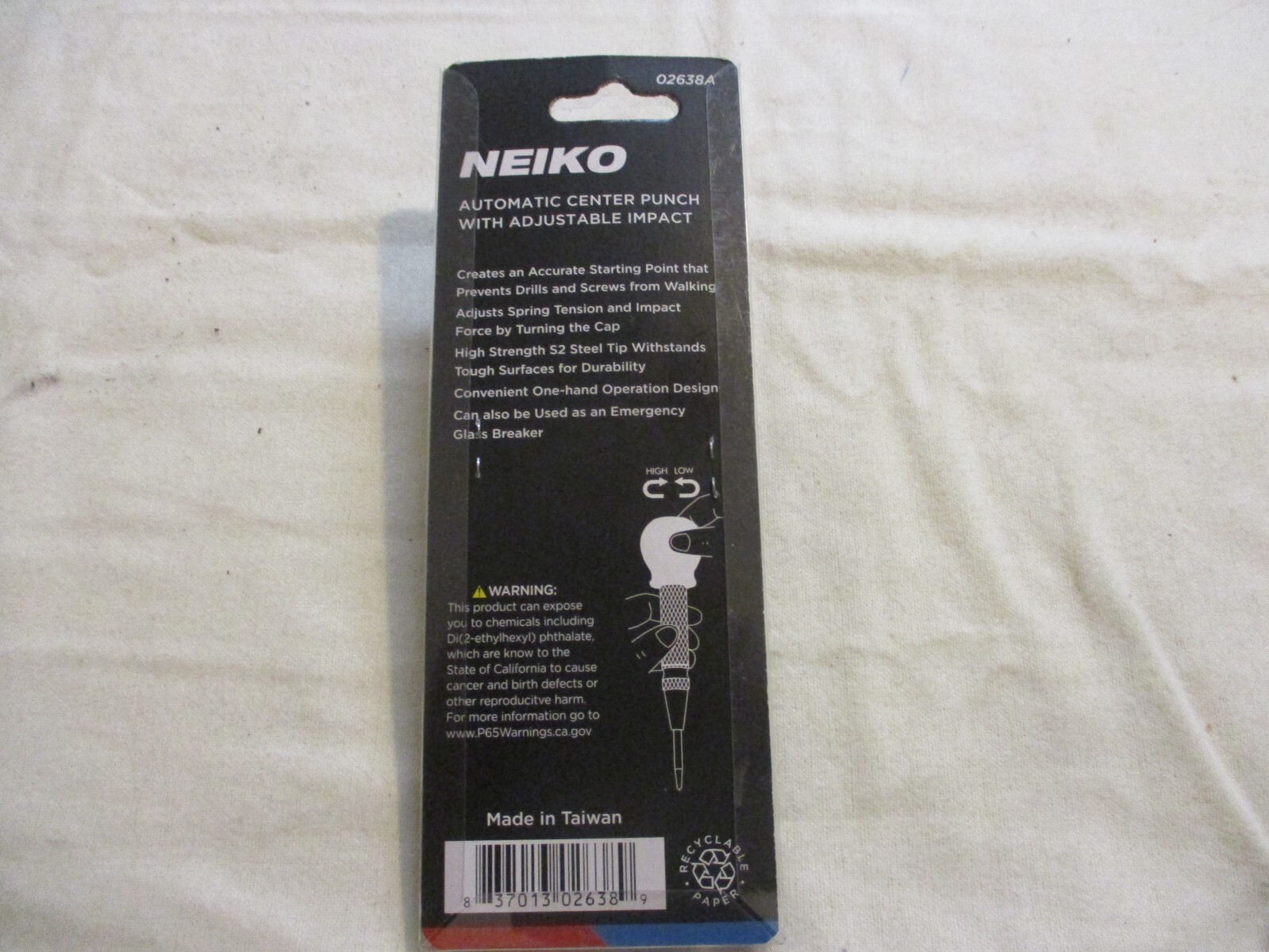 Neiko 02638A 5-Inch Automatic Center Hole Punch, 5 inches, Original version gallery