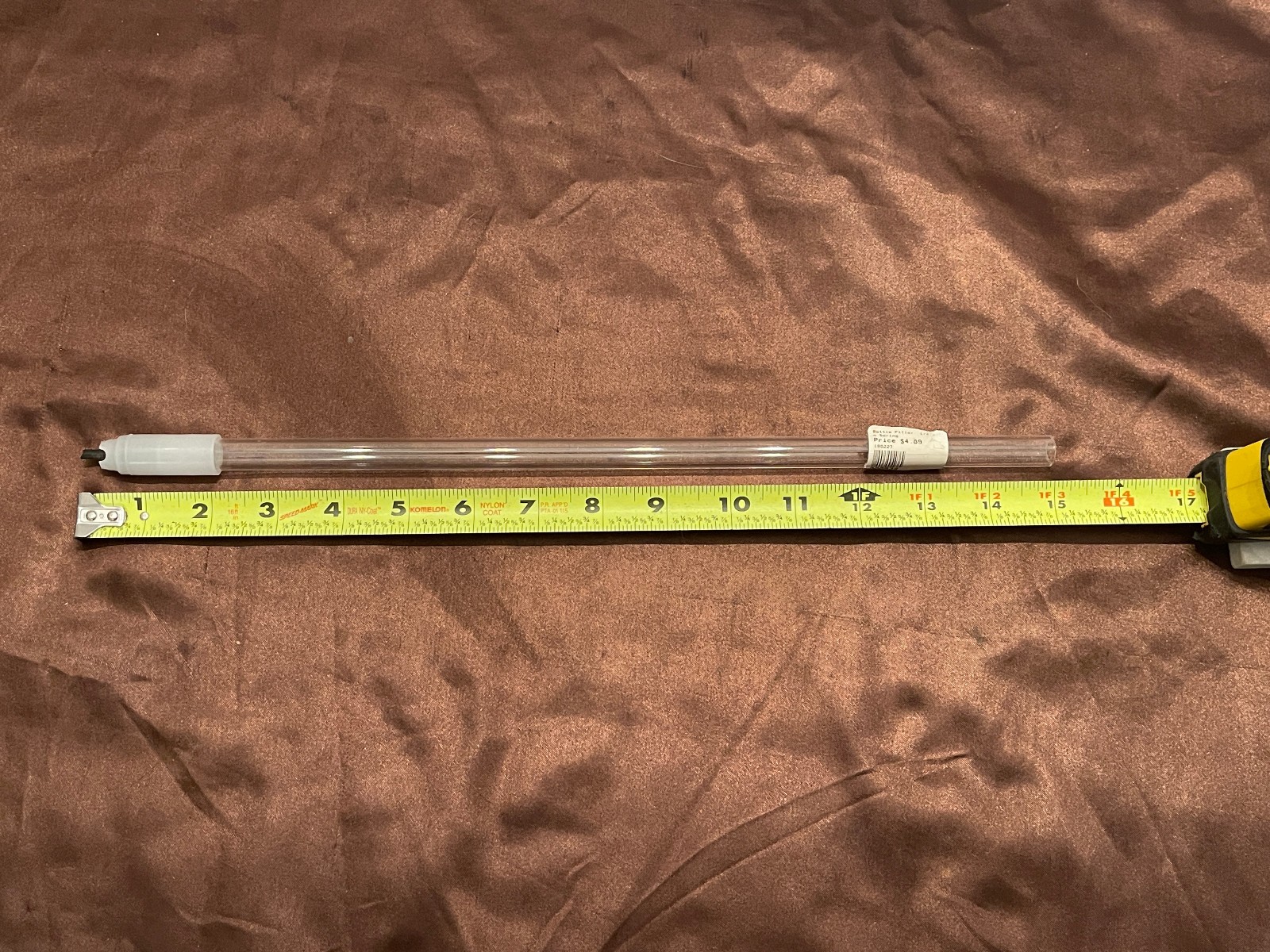 ½ inch Bottle Filler with Spring Shutoff 15 inches Long Beer or Wine gallery