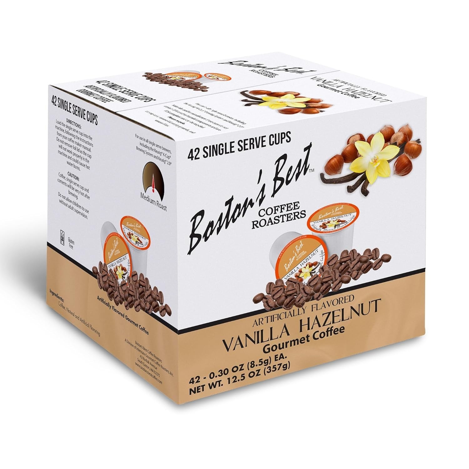 Boston's Best Vanilla Hazelnut Gourmet Coffee 42 Count Medium Roast K-Cups gallery