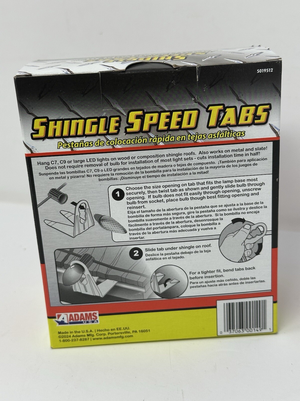 50 Shingle Speed Tabs Commercial Grade - Christmas & LED Incandescent Lights New gallery