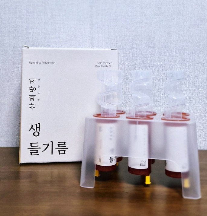 Sanbangpoyu Raw Cold Pressed Perilla Oil 50ml x 6 Airless Bottle gallery