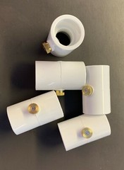 Mist&Cool 1/2-Inch PVC Splitter With Mist Nozzle, Pack of 5 couplings, 6 Nozzles