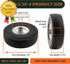 10 Inch Solid Polyurethane Tire 4.10/3.50-4 Tire 10 Flat Free Wheels with 5/8" gallery
