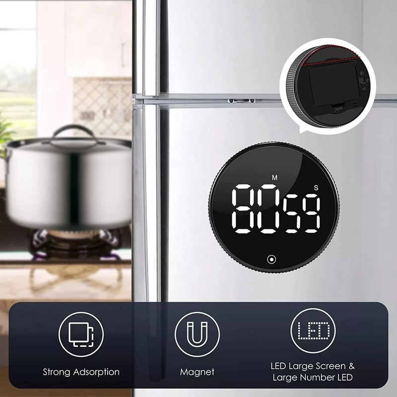 Large LCD Digital Kitchen Cooking Timer Count-Down Up Clock Loud Alarm Magnetic gallery