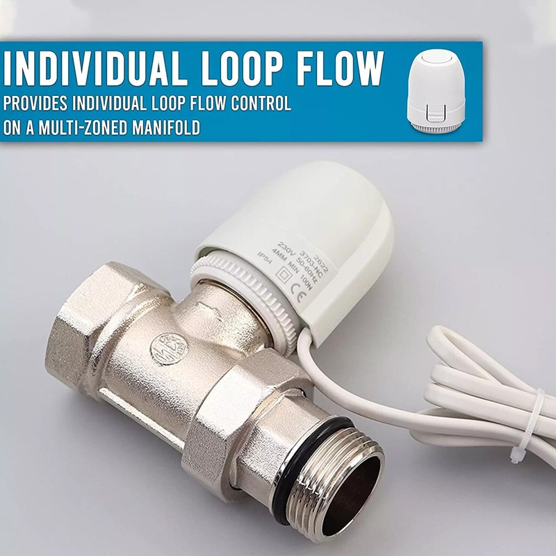 24 Volts Thermal Actuator for Precise Heating Control Radiant Floor Heating gallery