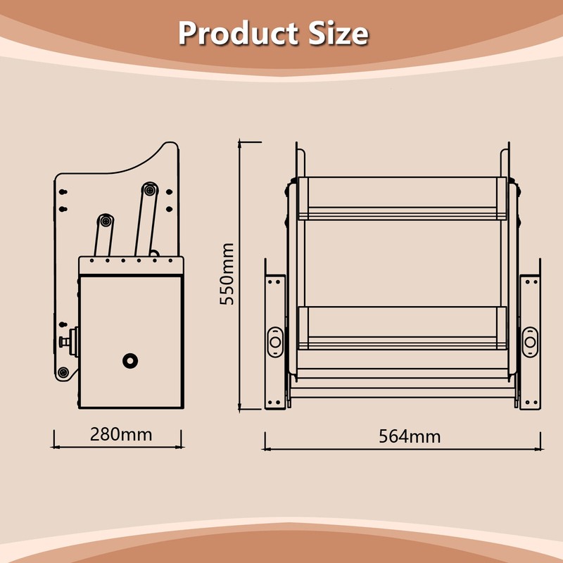 24''/30''/36'' Pull Down Shelf 2 Tier Pull Down Cabinet Organizer 66lbs Capacity gallery