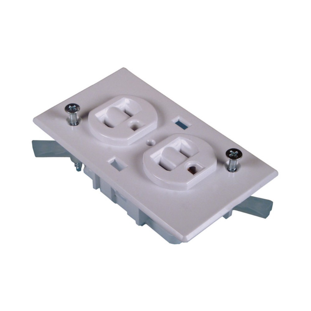 US Hardware 15 amps RV Receptacle Conventional Duplex 1 pk (Pack of 2) gallery