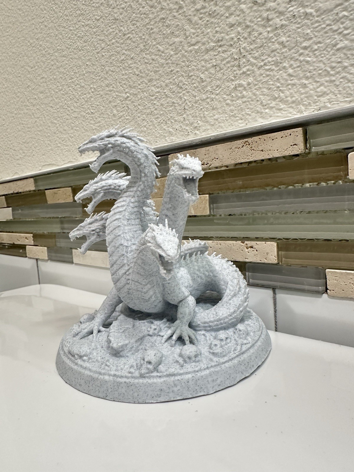 Hydra Multi Headed Dragon Mythical Creature Fantasy Mythology 5” Figurine Decor gallery
