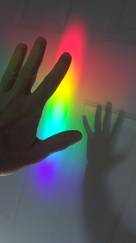 Diffraction Grating Film - Window Suncatcher and Rainbow Maker -18" x 24" gallery