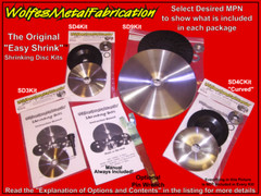 The Original “Easy Shrink”™ Shrinking Disc Kits! 3″, 4.5″ & 9”, ALL KIT OPTIONS