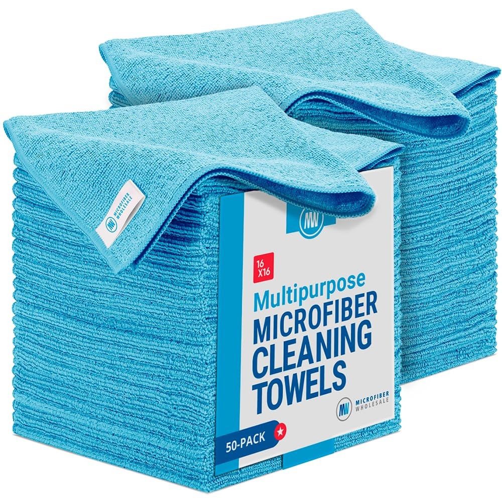 16" x 16" All Purpose Towels - 50 Pack - Reusable Wash Cloths, Dust, Kitchen,... gallery