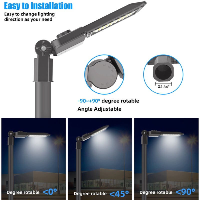 Parking Lot Light 200W - Waterproof IP65 LED Shoebox Area Lights with Photocell gallery