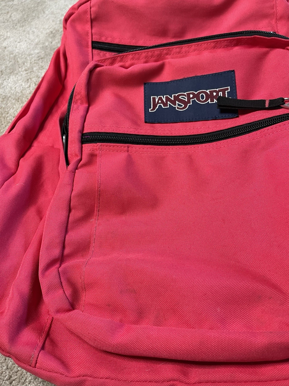 Jansport Red Backpack - Classic Style, Multiple Compartments, Gently Used 5