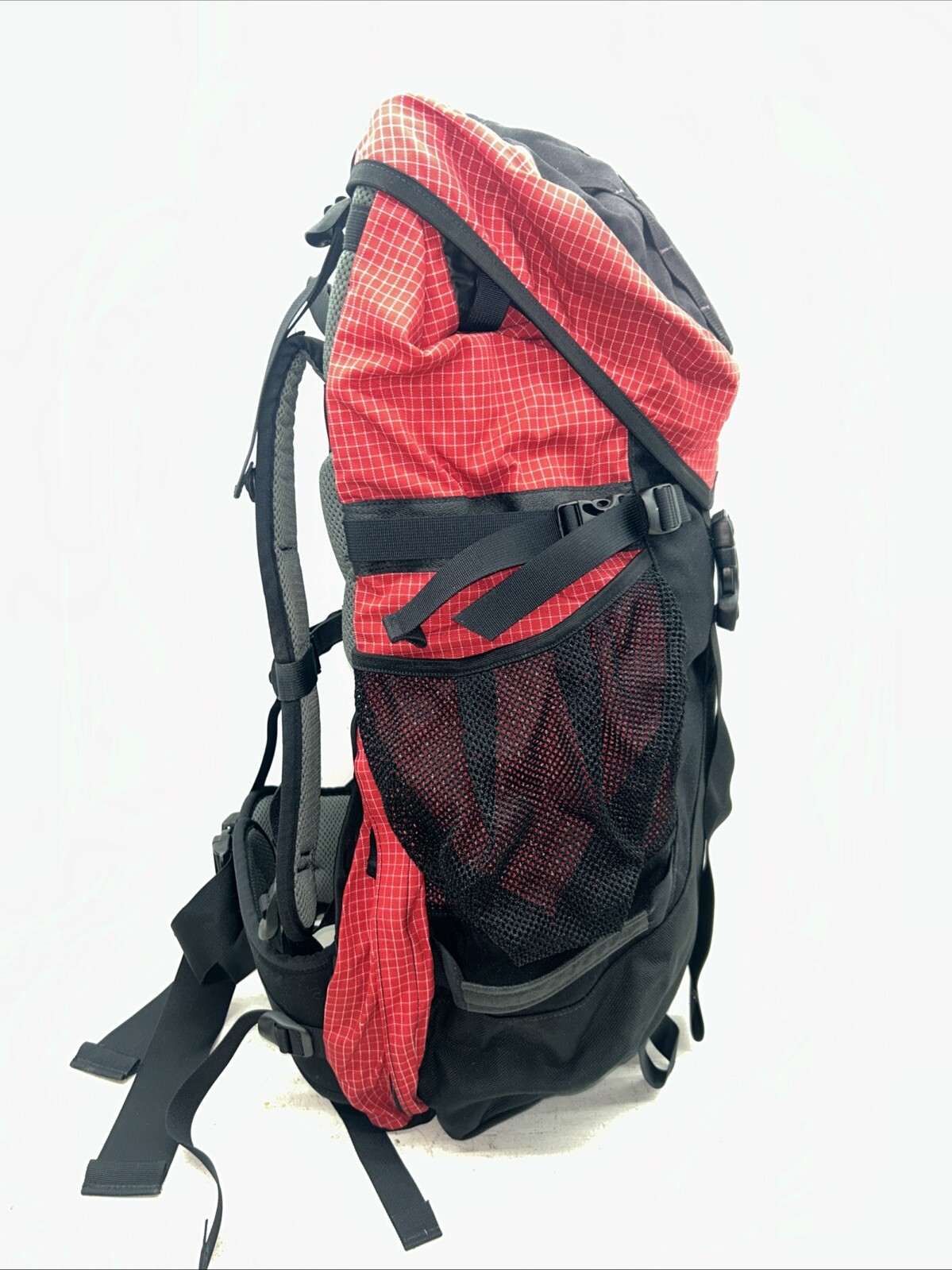 LL Bean Hiking Backpack OJD97 Red & Black 28”x14”x7” 5