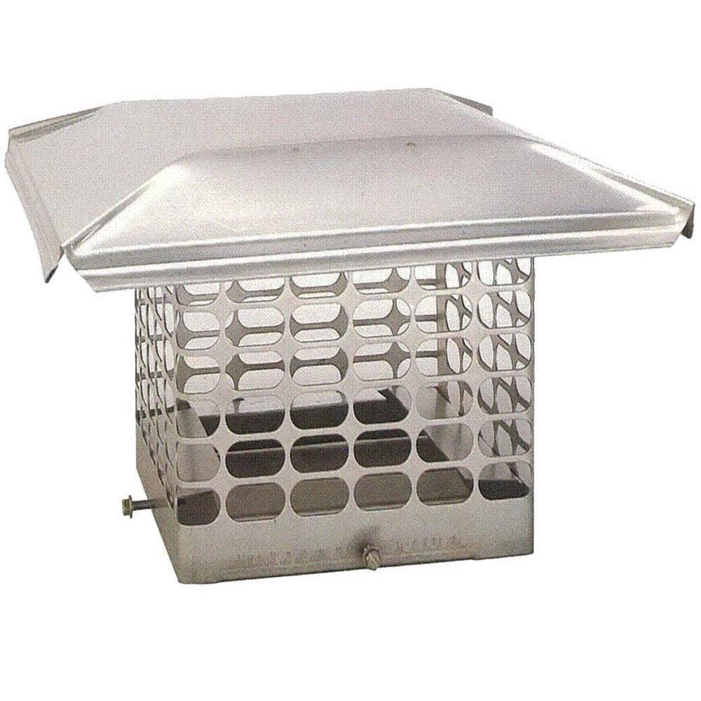 Chimney Cap Flue Caps 21"x21" Fireplace Chimney Cover Stainless Steel FCSF2020 gallery
