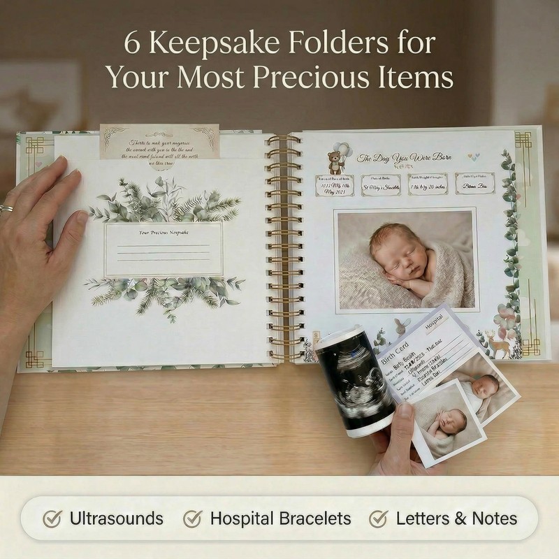 Baby Memory Book Keepsake – First 5 Years (Pregnancy to Age 5) | Gender Neutral gallery