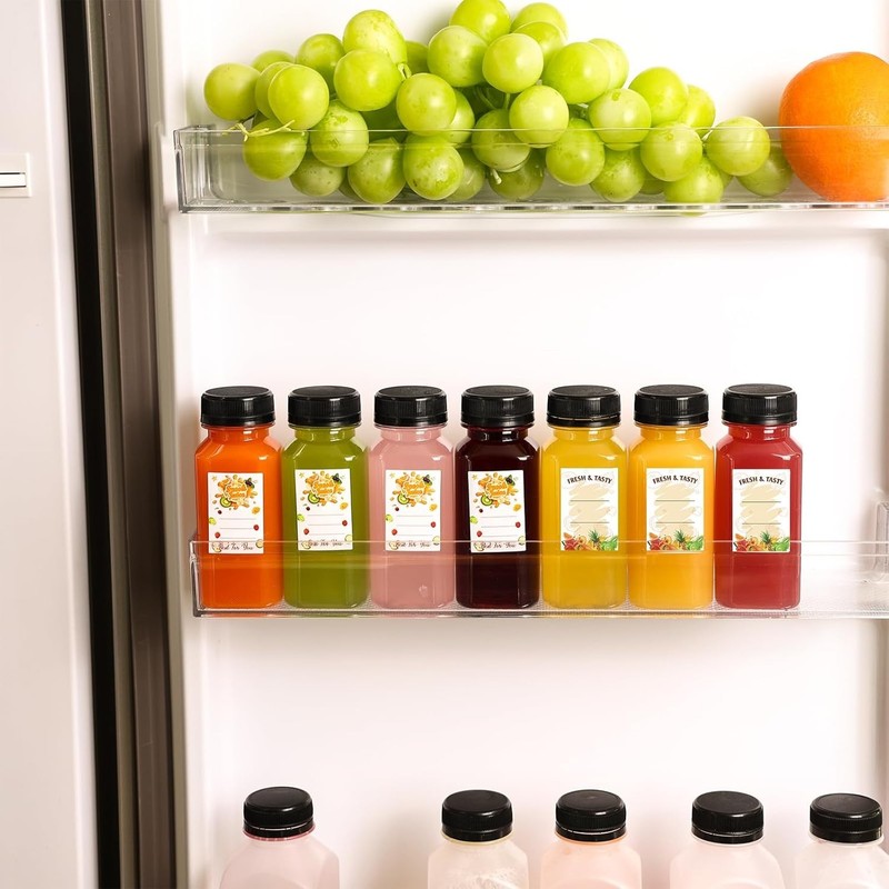 36Pcs 6/16Oz Empty Plastic Juice Bottles with Caps, Reusable Clear Bulk Beverage gallery