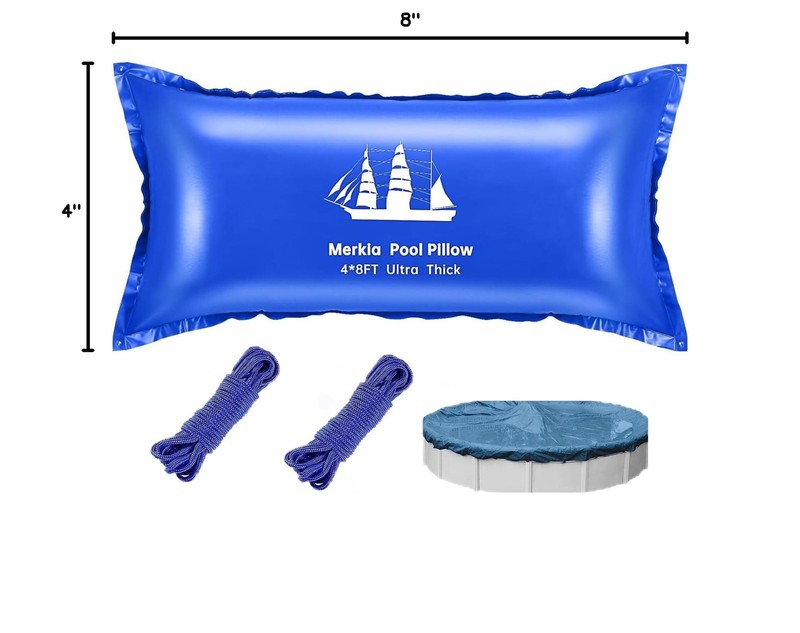 Pool Pillows for Above Ground Pools | 4 x 8 Ft Pool Cover Air Pillows Closing Wi gallery