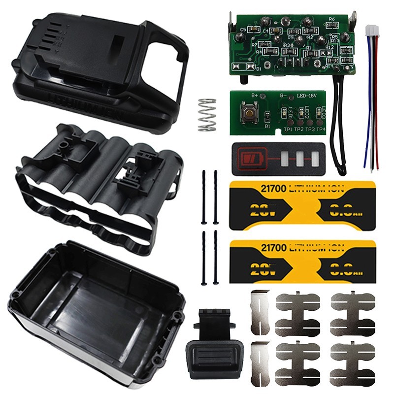 DeWalt DCB200 20V 8Ah Plastic Battery Replacement Housing Case DIY Repair Kit gallery