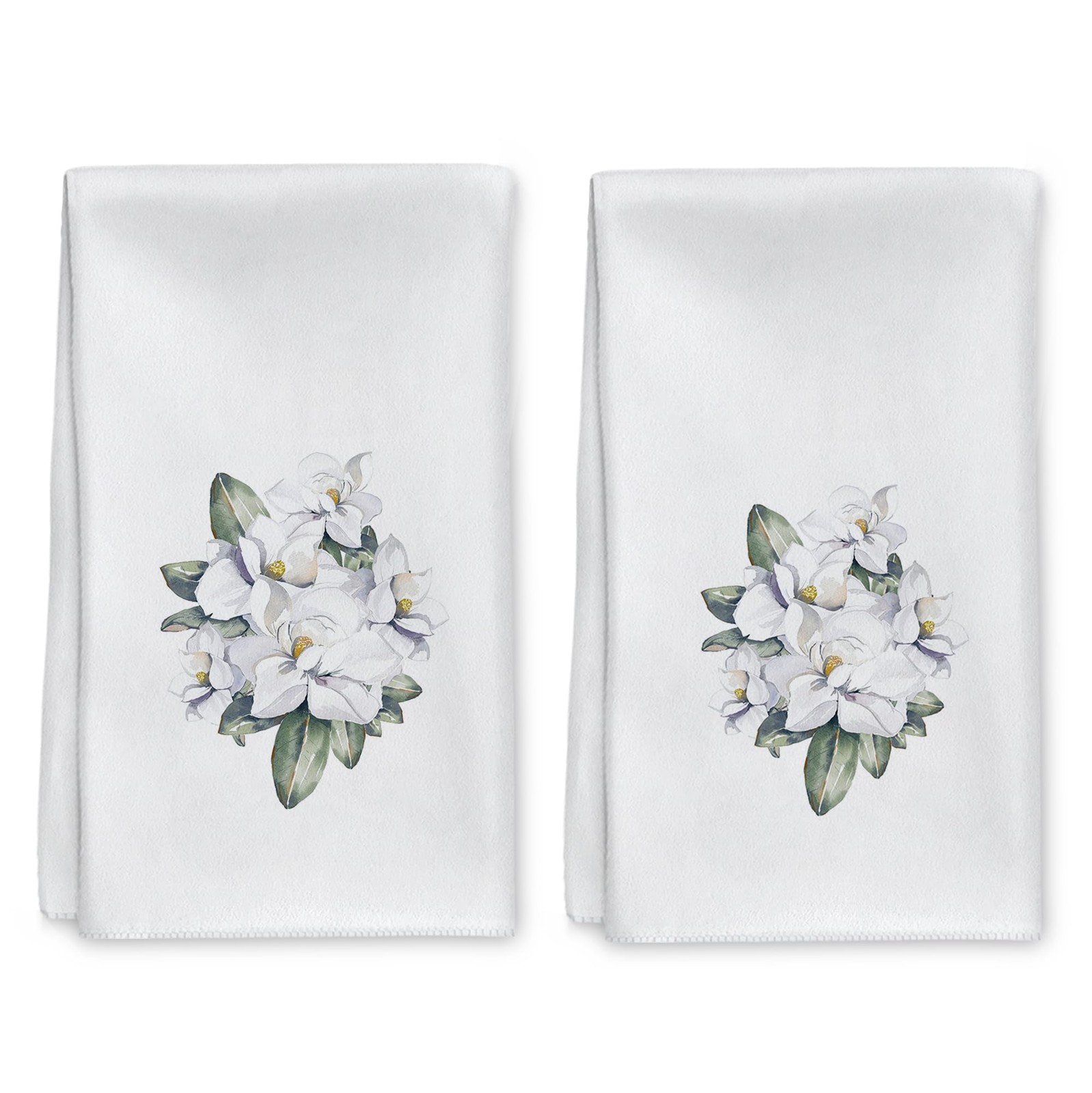 Magnolia Bath Hand Dish Towels Decor for Bathroom Kitchen, Magnolia Gifts for... gallery