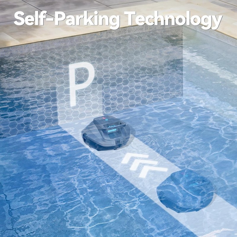 X1 Robotic Pool Vacuum, Cordless Pool Cleaner with 120-Min Runtime, Auto-Parking gallery