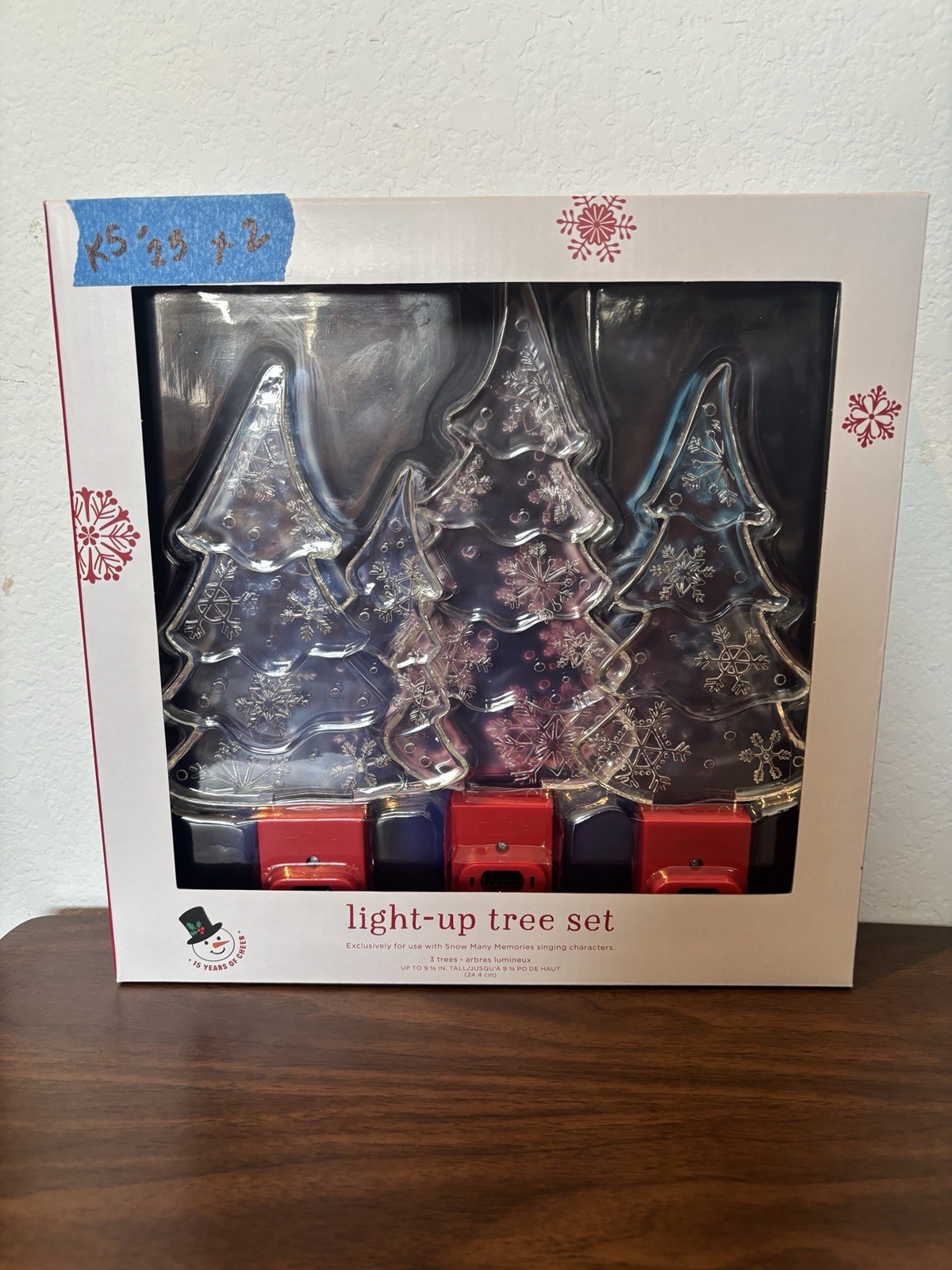 Hallmark Snow Many Memories Light-Up Christmas Tree Set of 3, 9 in gallery
