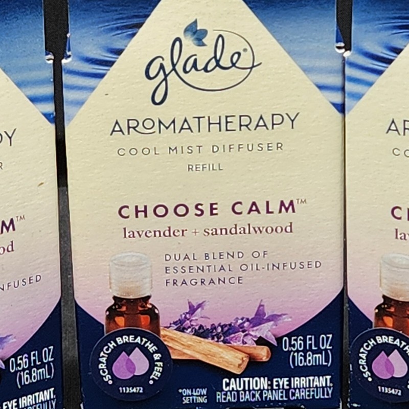 3 Glade Cool Mist Diffuser Oil Refill Choose Calm Lavender + Sandalwood 0.56 New gallery