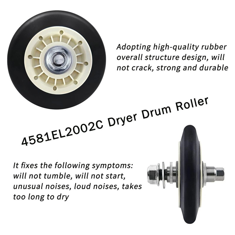 Comprehensive Dryer Repair Kit for LG & Kenmore - High Quality Rubber Parts gallery