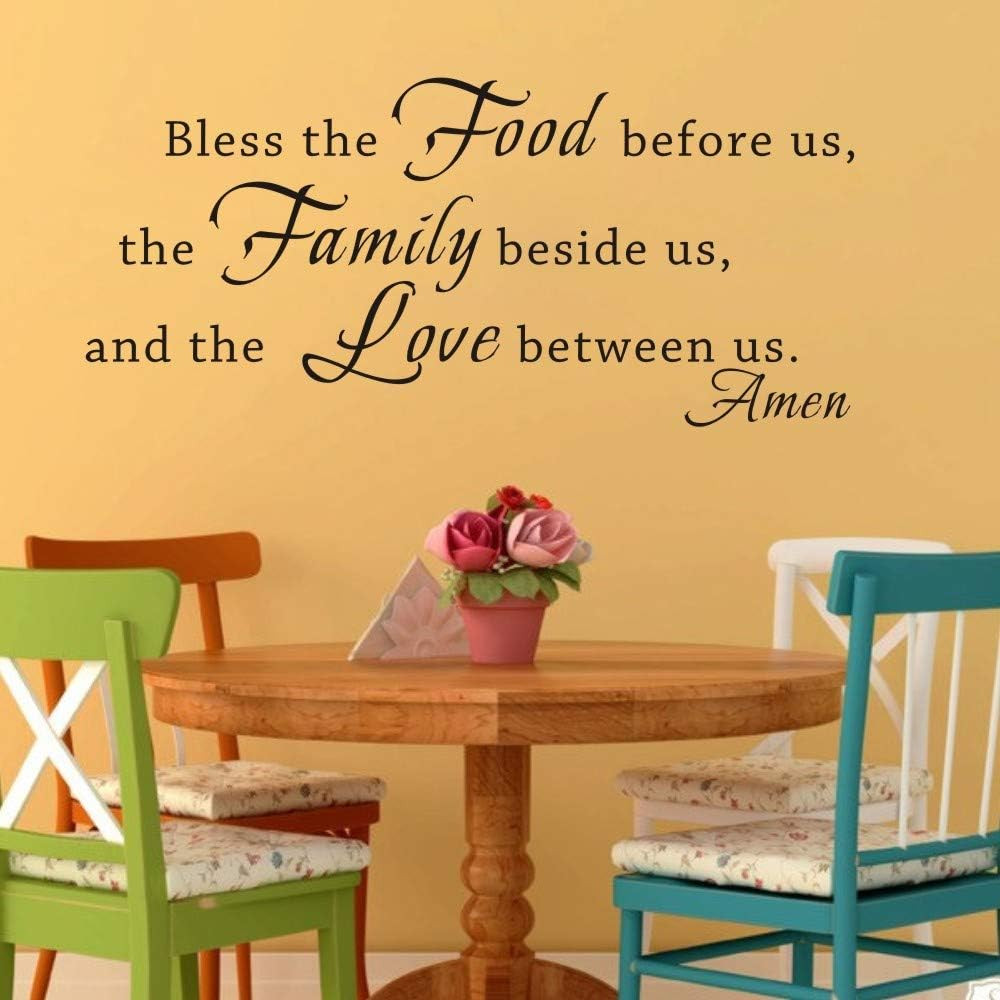 Kitchen Wall Decals Family Wall Decor Kitchen Stickers Prayer Quotes Dining Room gallery