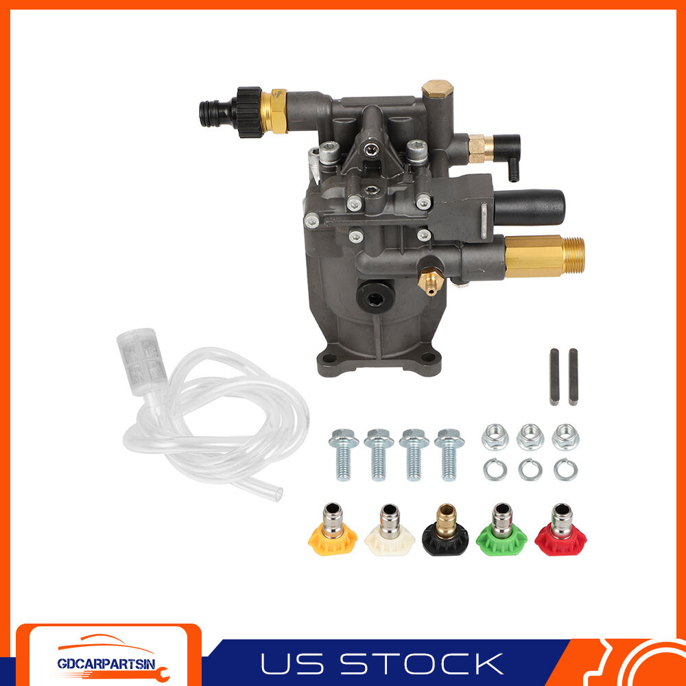 Pressure Washer Pump 3/4" Shaft Horizontal Water Pump 3000 PSI 2.5GPM Aluminum gallery