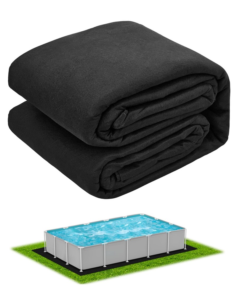 7.5' × 11' Rectangle Pool Liner Pad for Above Ground Pools, Durable Under