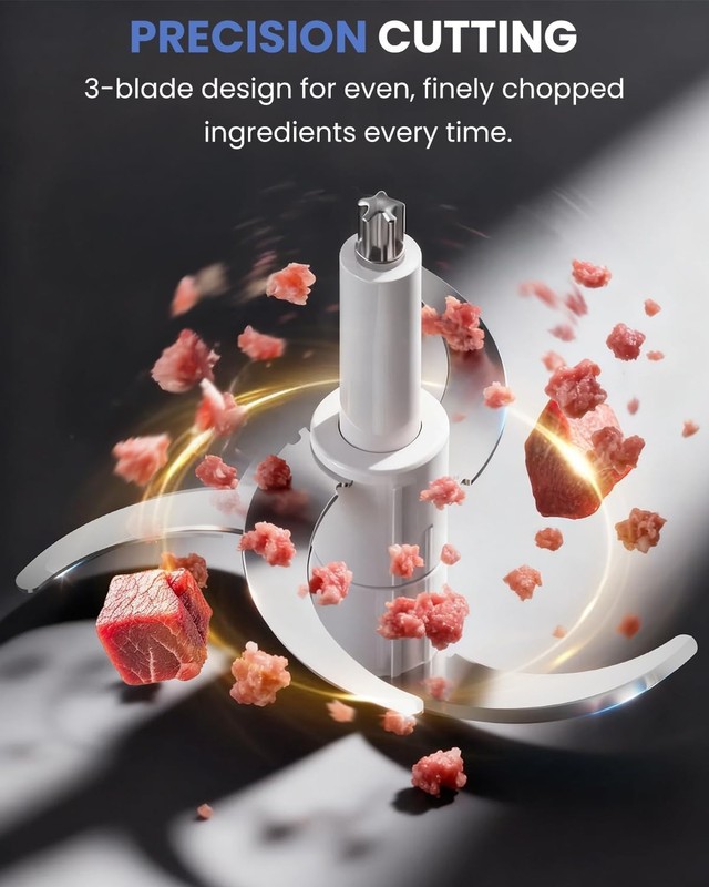 LINKChef Food Processor 10 Cup 600W Electric Meat Grinder Chopper Stainless gallery