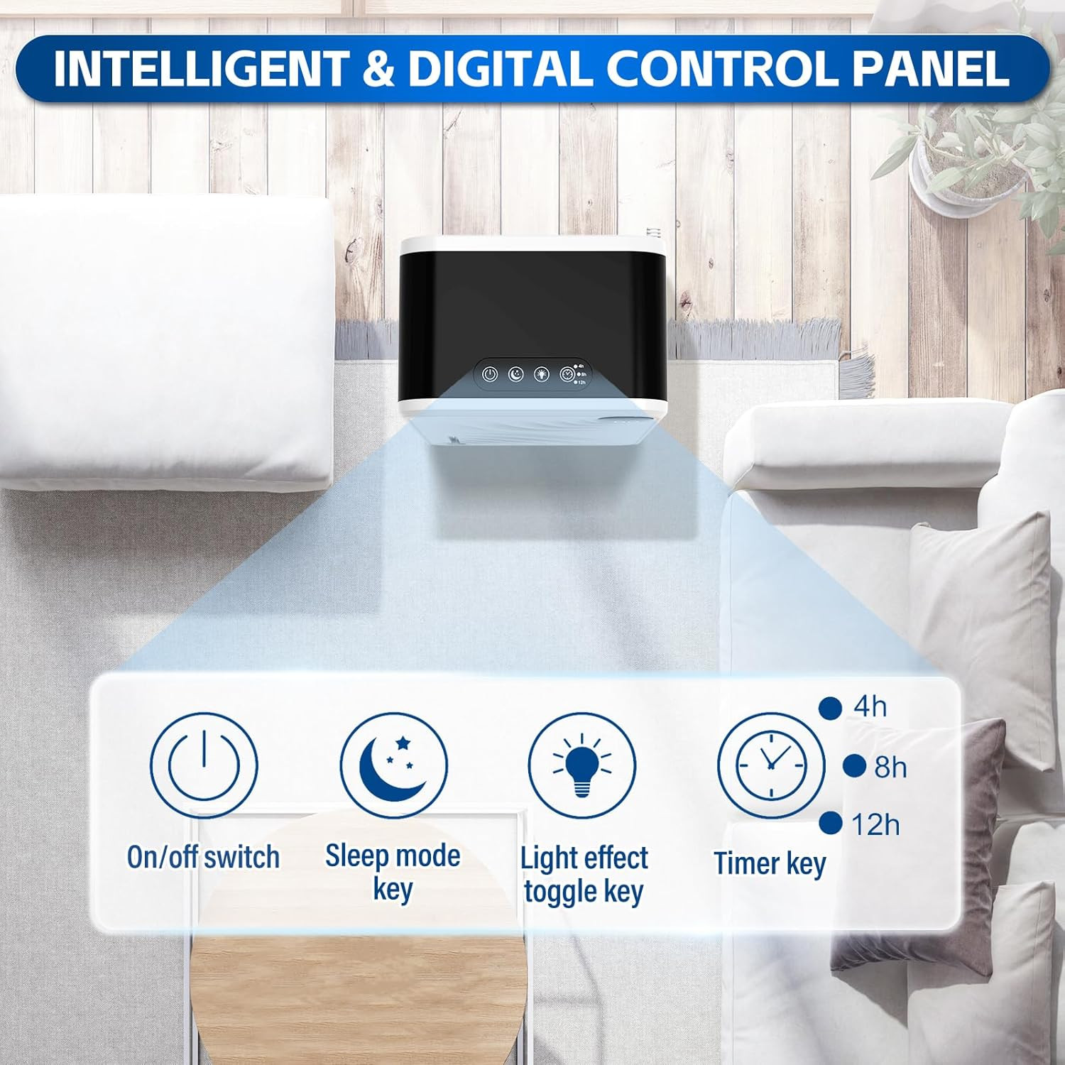 Compact Dehumidifier for Home, 1000 Sq.Ft, Auto Shut Off, 98 OZ Capacity gallery