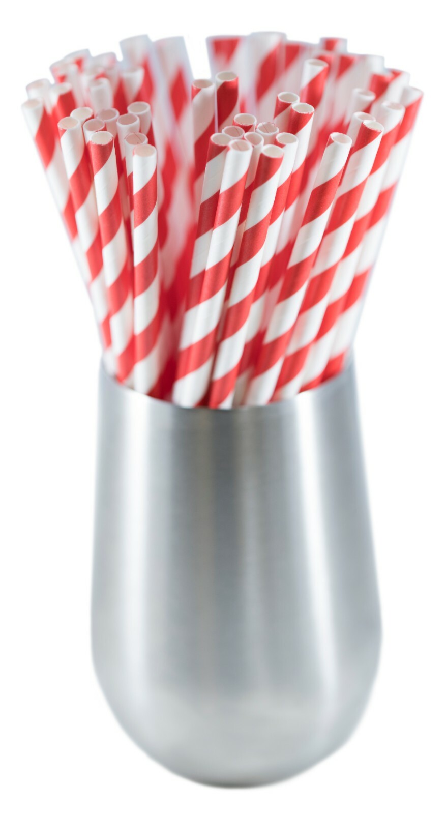 Paper Straws Wholesale Case Biodegradable FDA Approved -5000/Ct Red Stripe 7.75" gallery