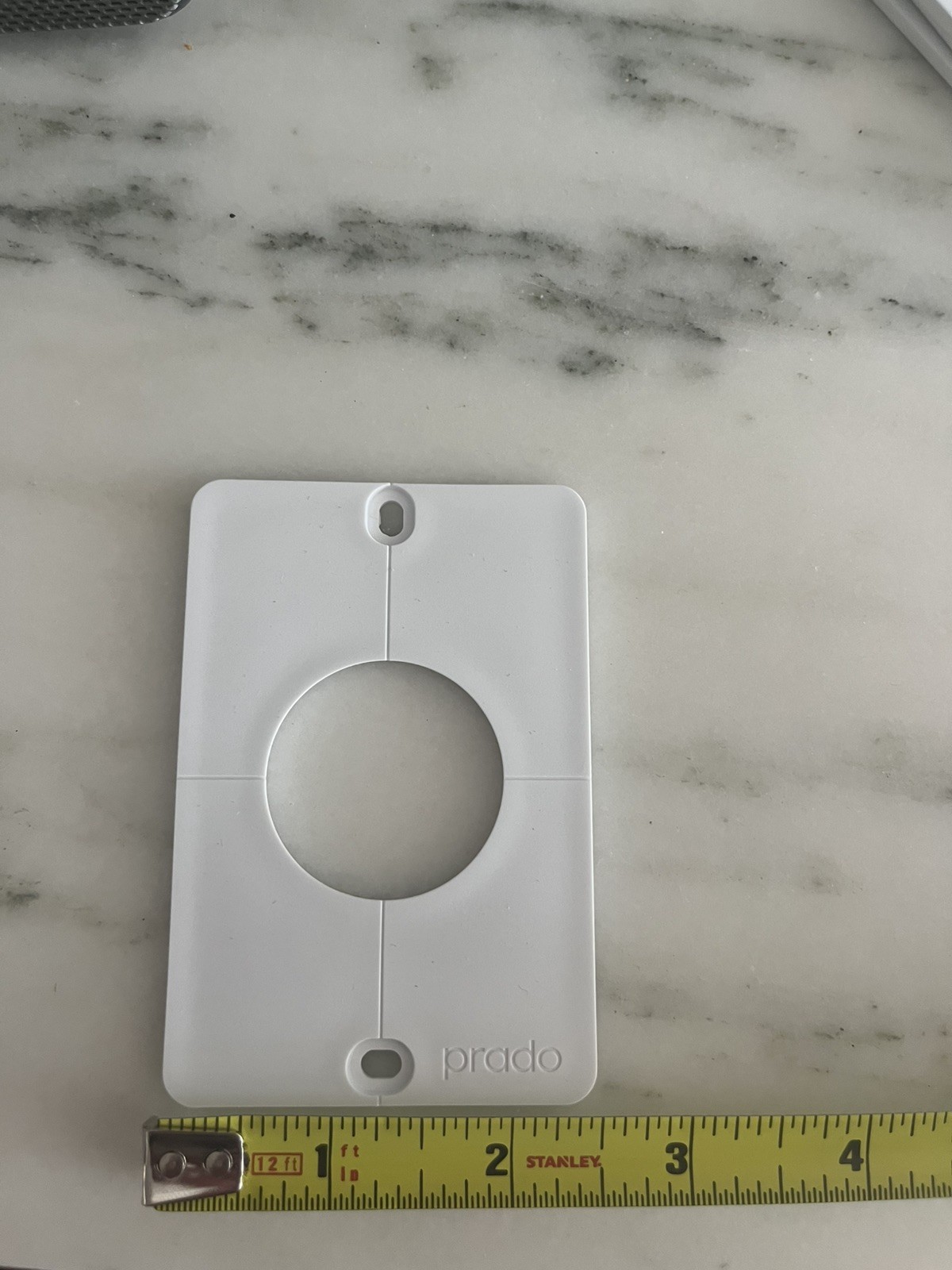 Prado Modern wall electrical outlet Plate Round rectangular gallery