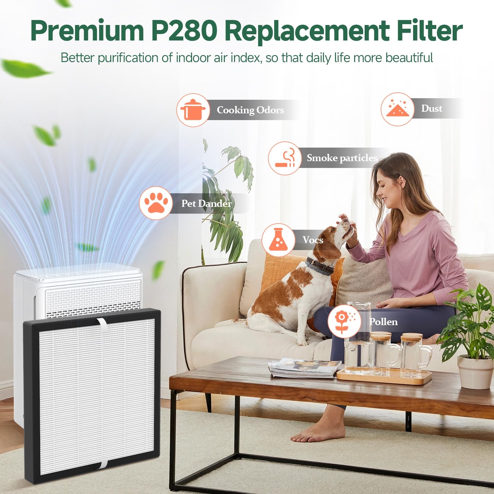 2 Packs P280 P260 Replacement Filters Compatible with TPLMB/YARIKI P280 and A... gallery