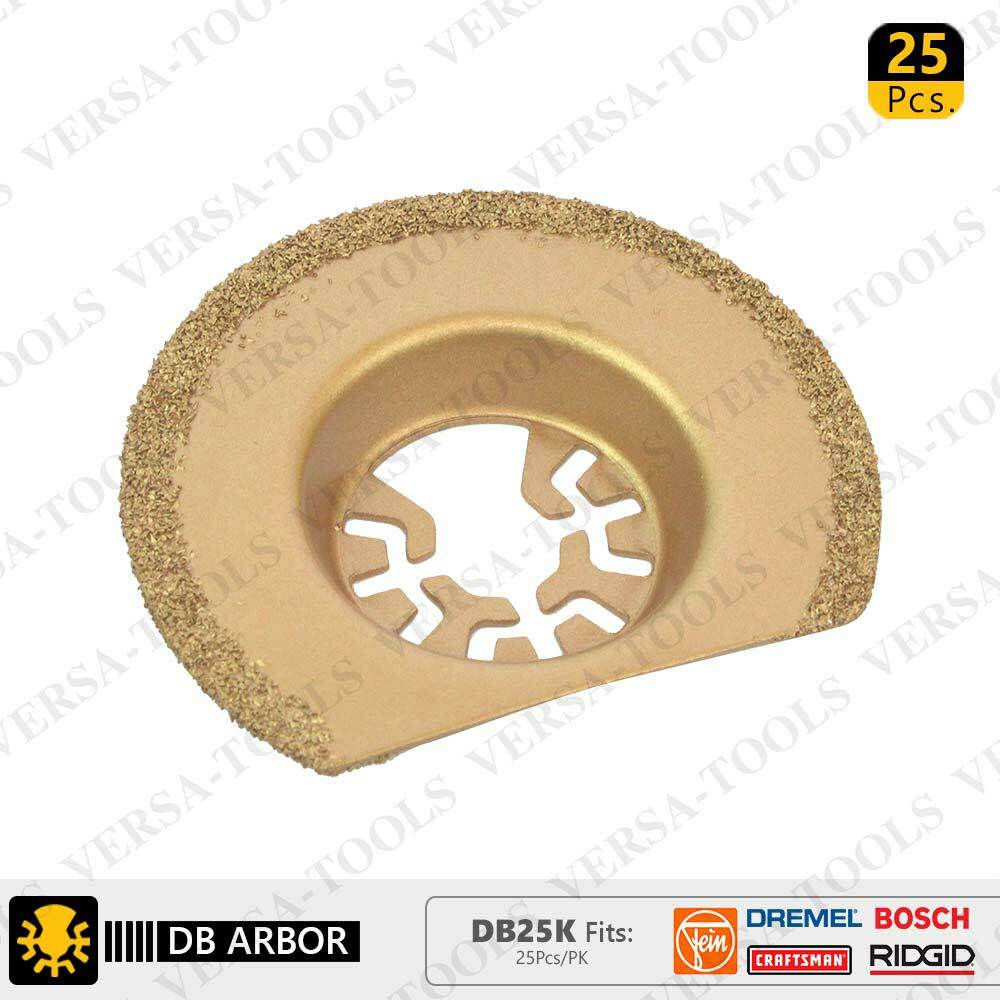 Versa Tool DB25K 63mm Semi-Circular Carbide RASP, 8mm Offset Mount 25/Pk gallery
