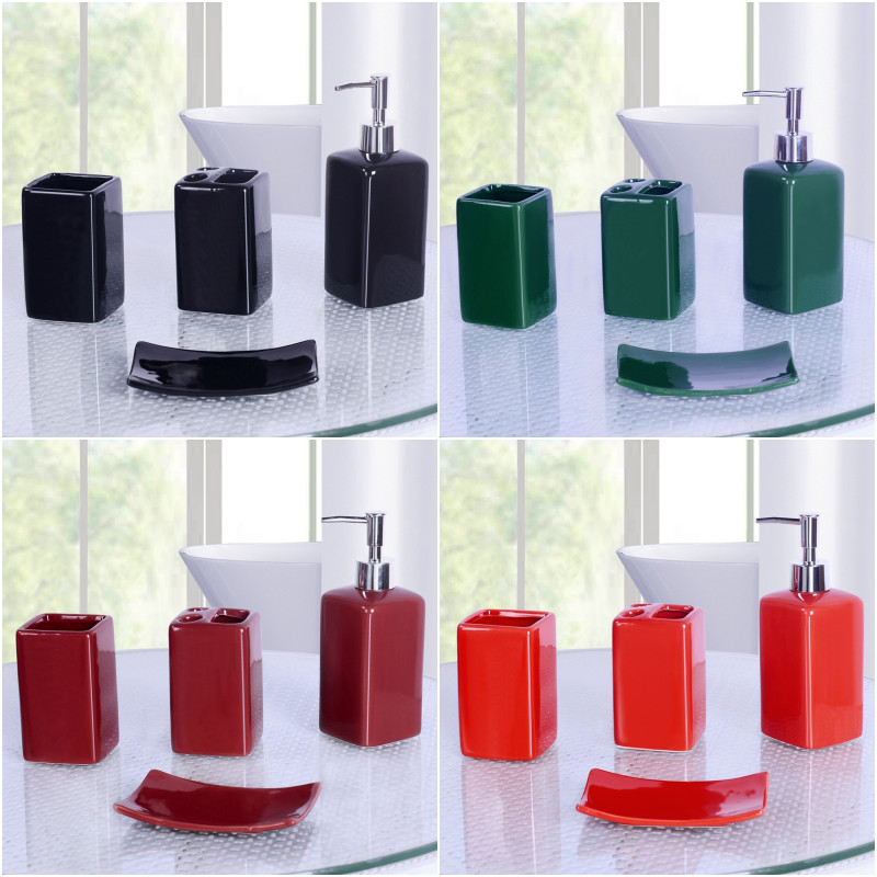 NEW 15PC SET BATHROOM RUG MAT SHOWER CURTAIN OR CERAMIC MIX COLOR DESIGN BFLY gallery