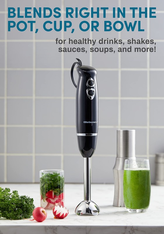 Immersion Hand Blender 500 Watts 2 Speed with Stainless Steel Blades gallery